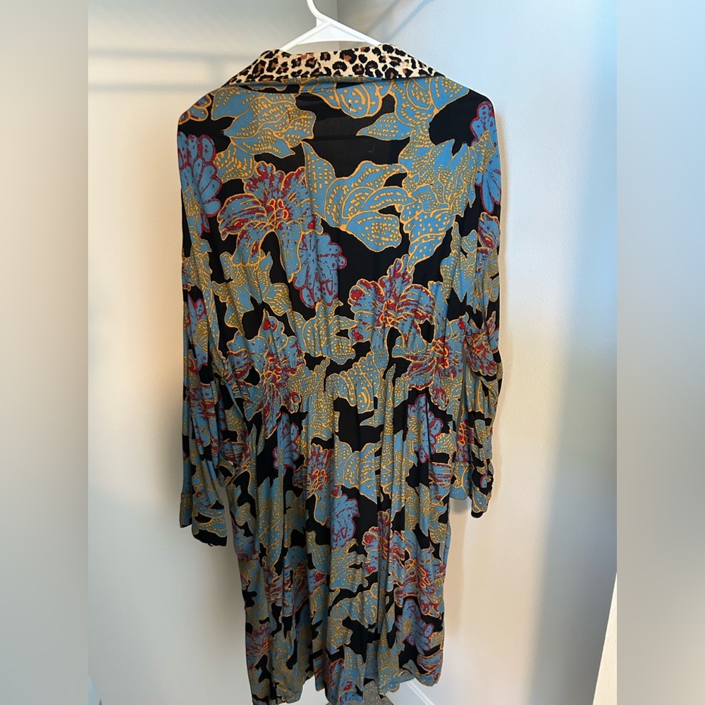Free People Wild Nights Floral Print Long Sleeve Kimono Duster - Picture 3 of 3